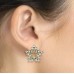 E269G Forever Gold Austrian Crystal Open Star Earrings102930